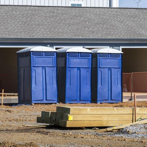 Heavy-duty construction site porta potty in Saginaw, Michigan